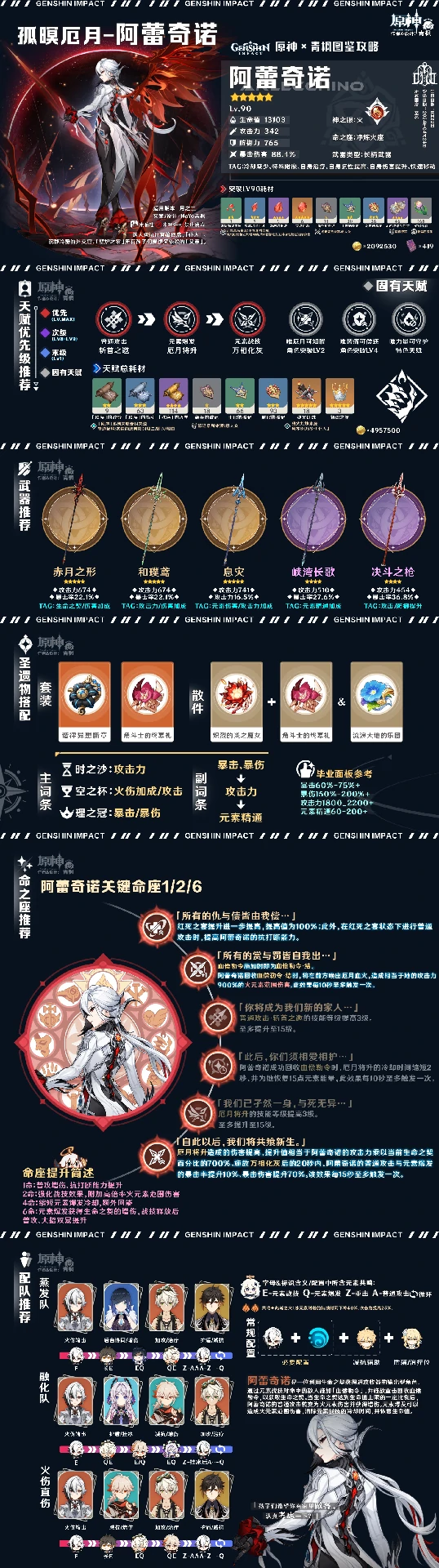 阿蕾奇诺养成攻略