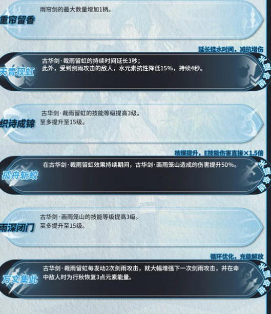 行秋角色养成攻略