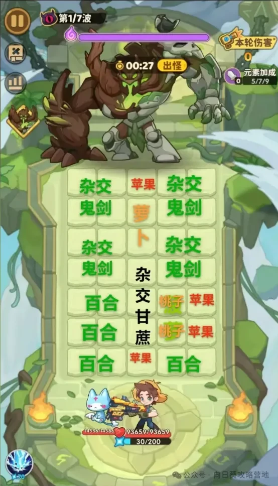 保卫向日葵极限挑战最新阵容站位,保卫向日葵虚空之境最新阵容站位