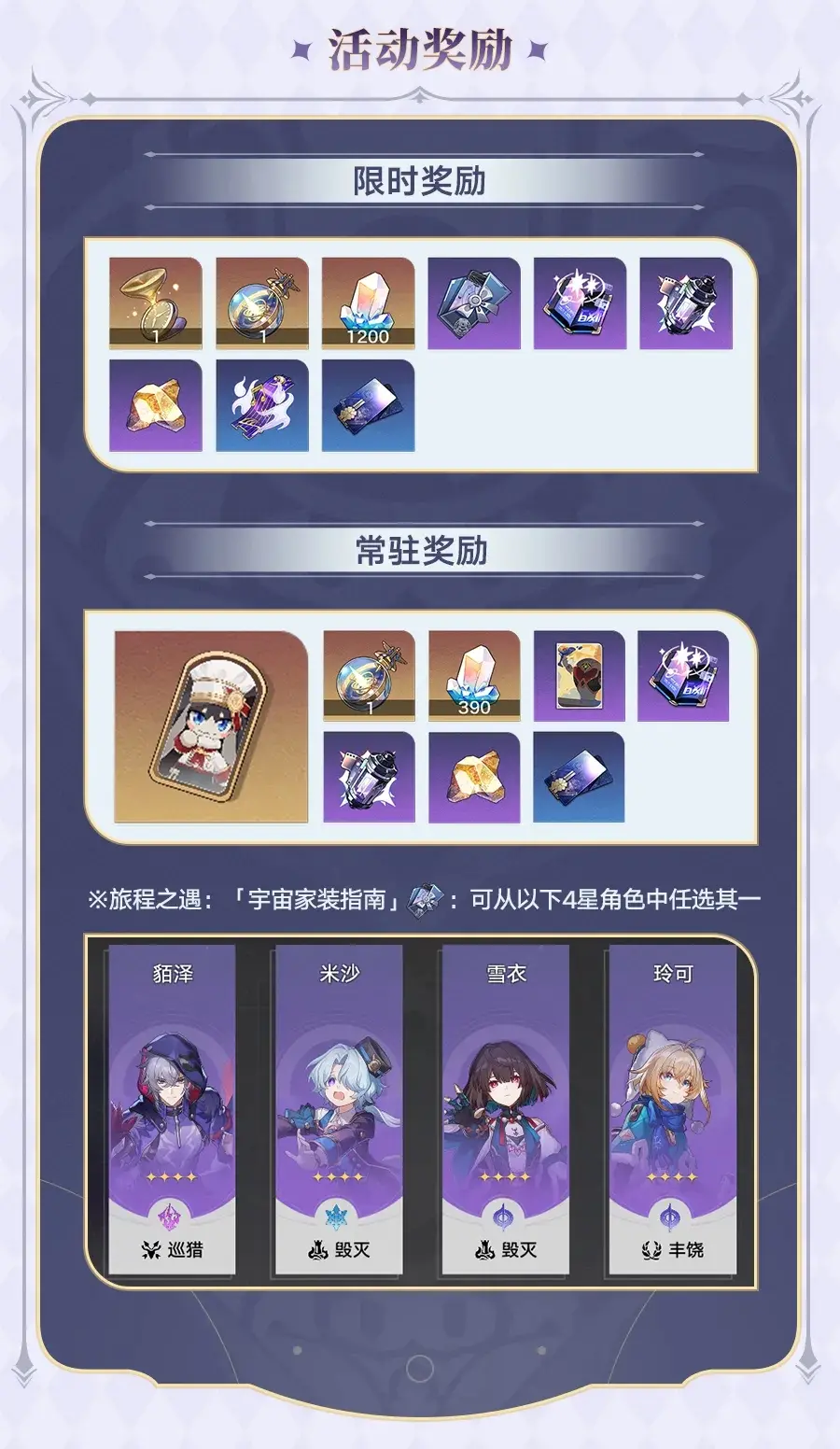 崩坏星穹铁道宇宙家装指南,崩铁宇宙家装指南活动攻略