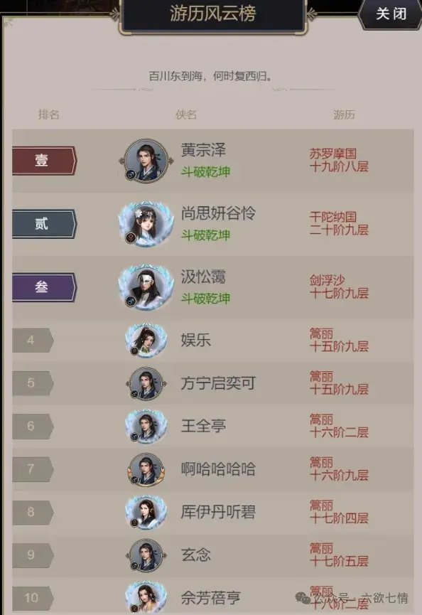 这就是江湖排行榜,这就是江湖攻略