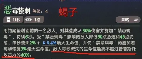 技能效果对比