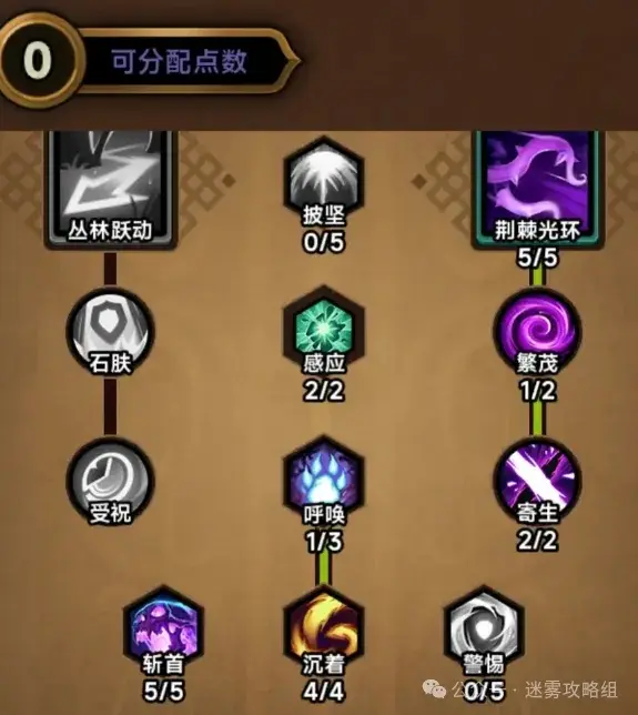 迷雾大陆S4德鲁伊毒蜘蛛bd,迷雾大陆S4德鲁伊毕业模板