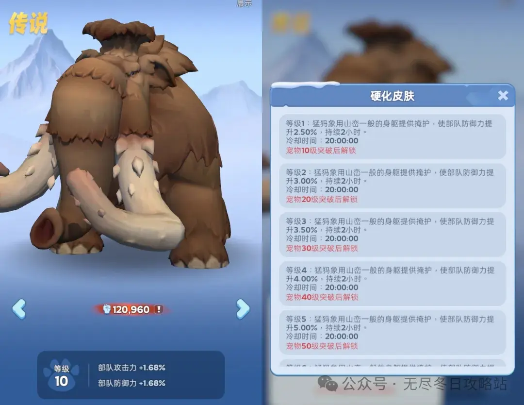 无尽冬日猛犸象材料需求,无尽冬日猛犸象培养材料