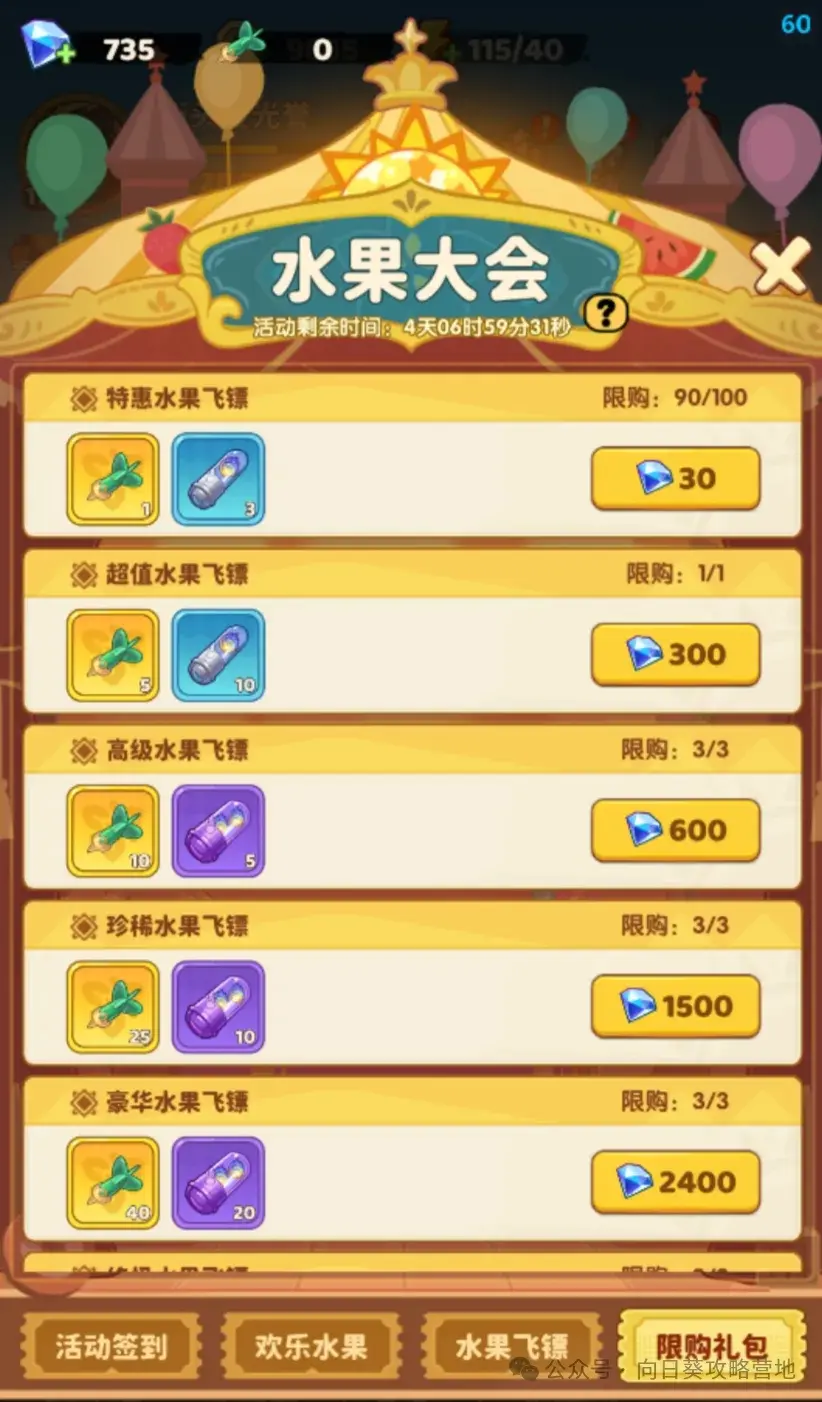 保卫向日葵水果大会,水果大会活动攻略