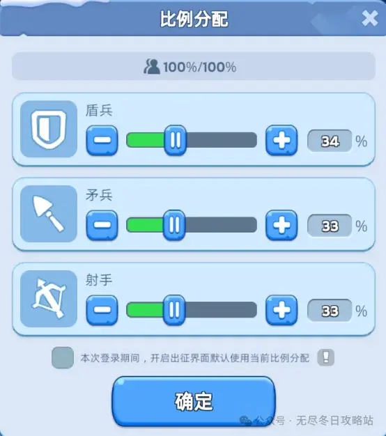 无尽冬日兵力分配,无尽冬日兵力配比