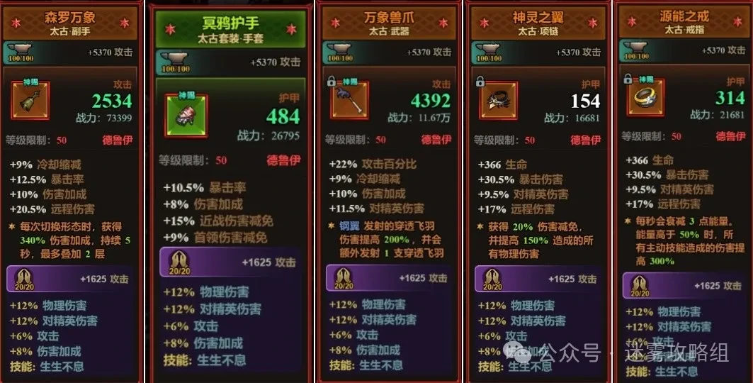 迷雾大陆S6最强BD推荐,迷雾大陆S6各职业最强BD