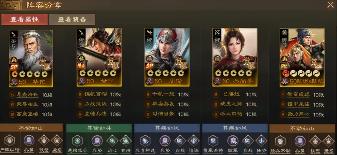 三国志战棋版SP华佗阵容,三国志战棋版SP华佗搭配