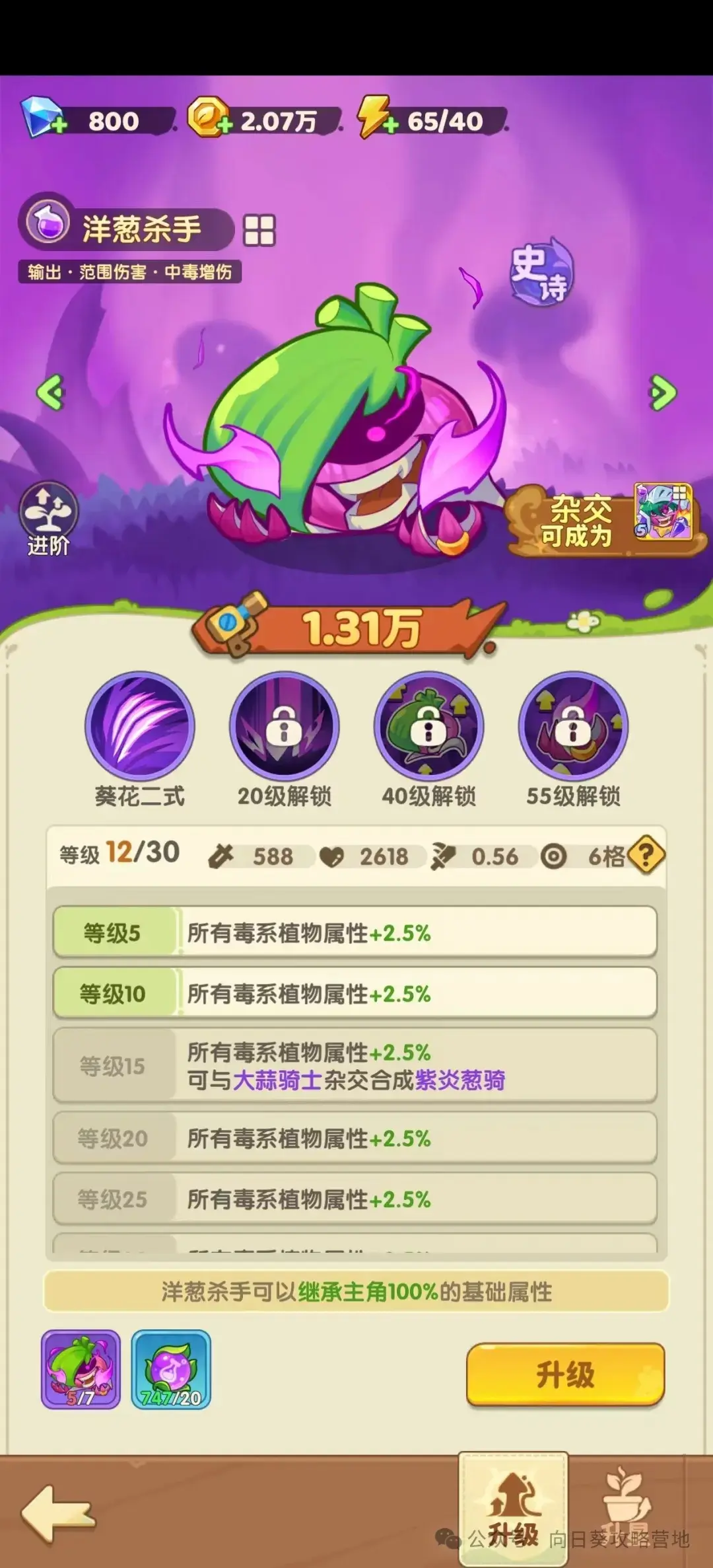 保卫向日葵植物升级顺序,保卫向日葵植物升级技巧