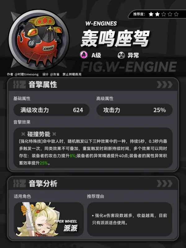 绝区零奔袭獠牙值得抽吗,绝区零凯撒专武值得抽吗