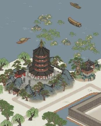 江南百景图雷峰塔脚下的寺庙在哪,江南百景图雷峰塔脚下的寺庙位置
