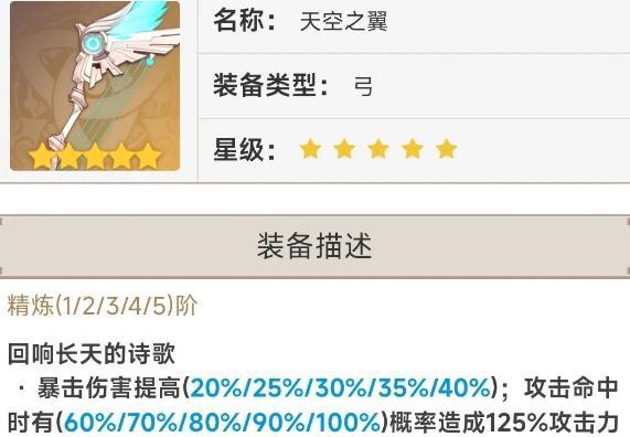 原神常驻五星武器哪个好,原神常驻5星武器介绍,原神