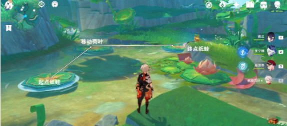 原神赐福森林纸蛙跳远怎么解密,原神赐福森林纸蛙跳远解谜攻略,原神