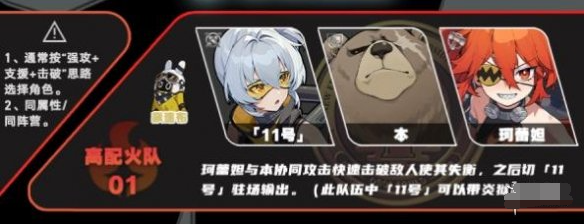 绝区零11号怎么配队,绝区零11号阵容搭配推荐,绝区零