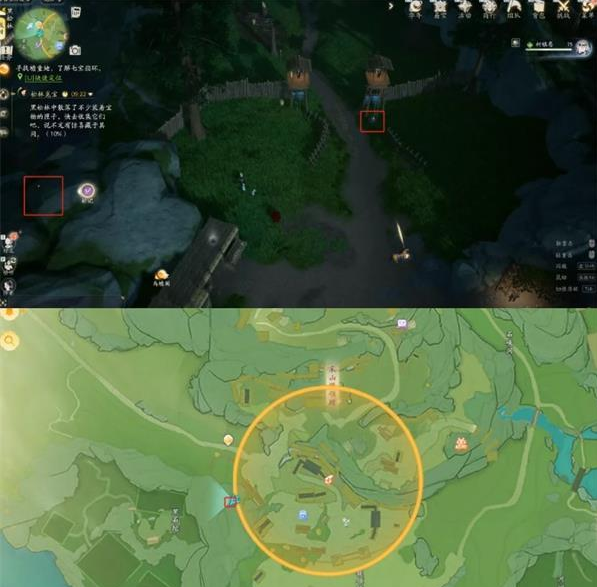 射雕手游黑松林搜奇宝藏图在哪,射雕手游黑松林搜奇宝藏图位置攻略,射雕