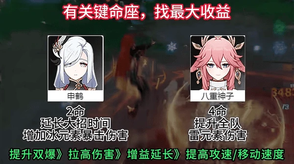 原神自选命座可选角色关键命座推荐