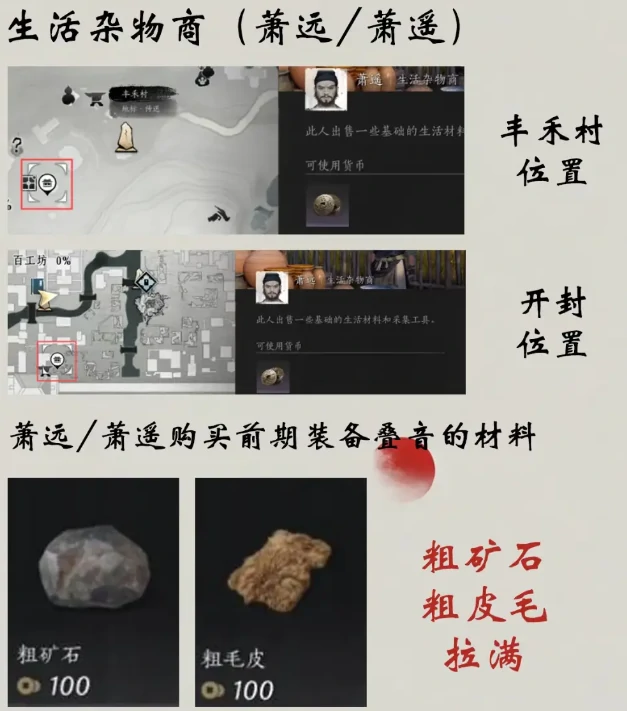 燕云十六声每周商店物品购买攻略