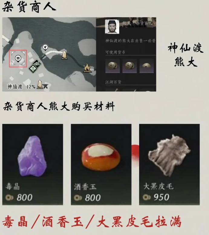 燕云十六声每周商店物品购买攻略