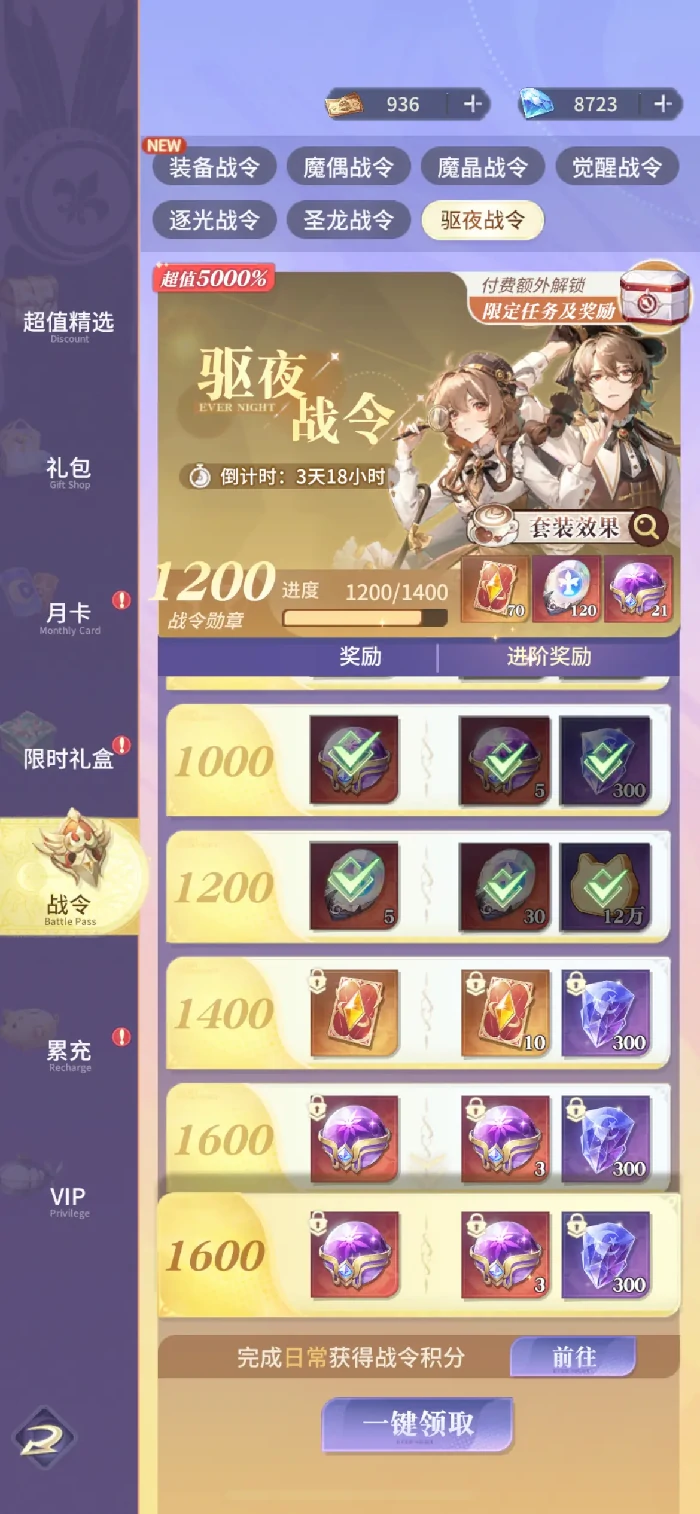 永夜降临复苏角色培养推荐