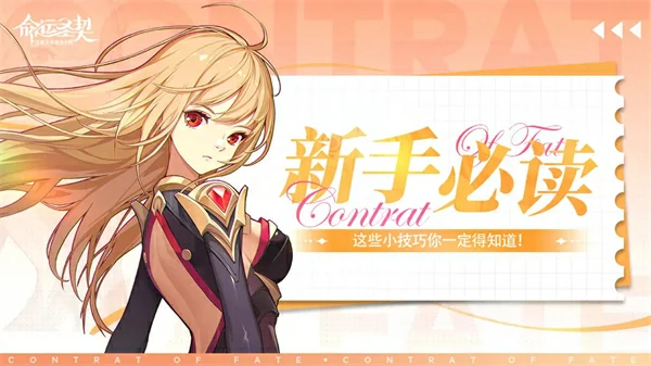 命运圣契新手攻略