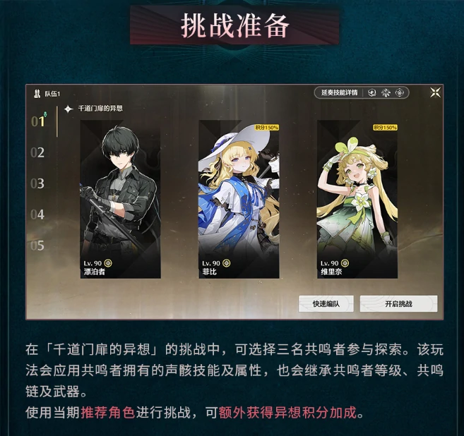 鸣潮千道门扉的异想玩法攻略