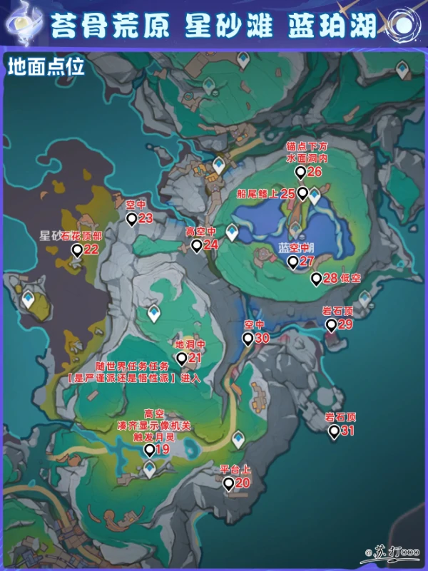 原神6.0挪德卡莱112个月神瞳全点位收集