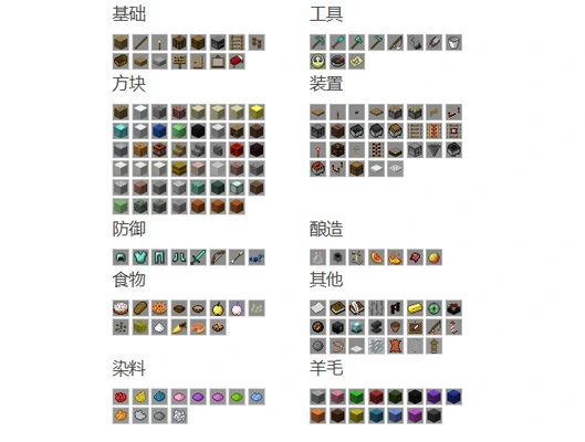 我的世界合成表大全最新完整版