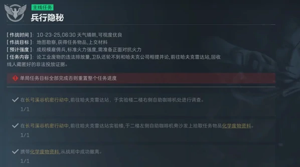 三角洲行动兵行隐秘任务怎么做