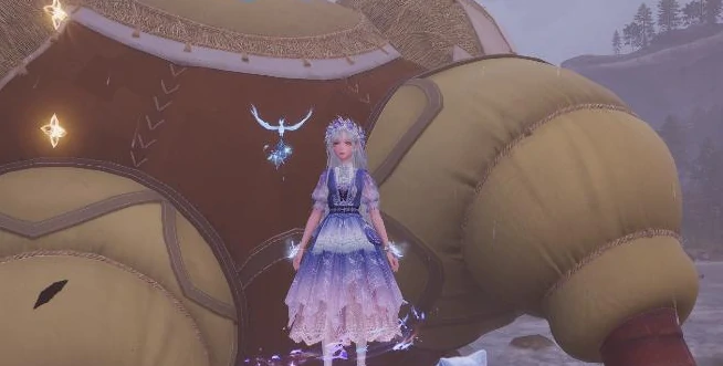 无限暖暖站在巨型画帽鸡上举起相机记住它的模样照片拍照攻略