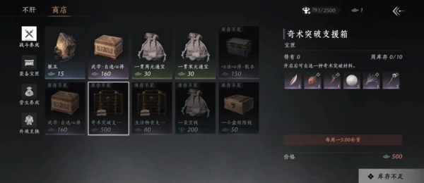 燕云十六声奇术突破材料一览