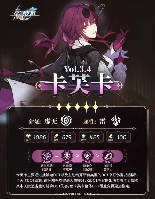 崩坏星穹铁道3.5卡芙卡复刻一图流攻略