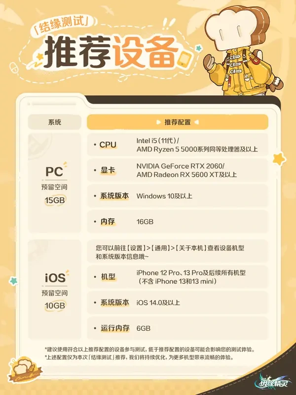 崩坏因缘精灵测试推荐设备