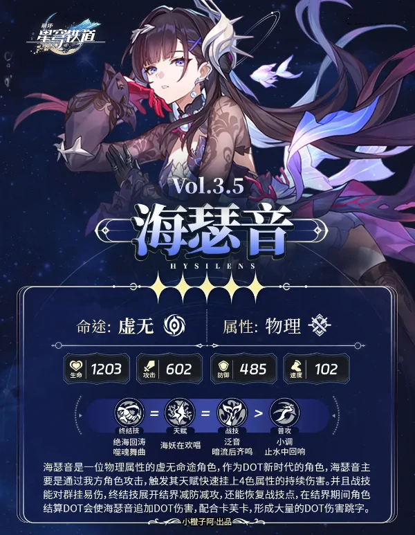 崩坏星穹铁道3.5海瑟音养成解析一图流攻略