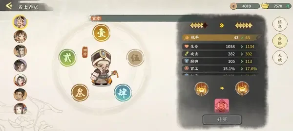 华夏绘世录名士升星攻略