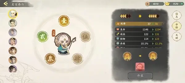 华夏绘世录名士升星攻略