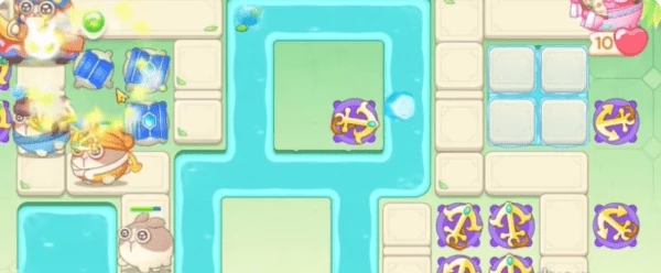 保卫萝卜4梁波波与祝秋秋第108关通关攻略