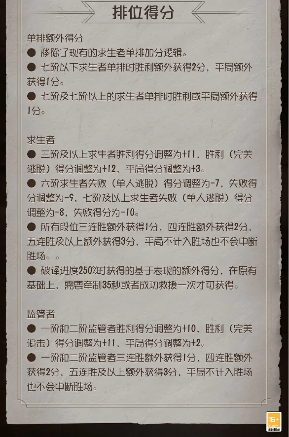 第五人格共研服最近更新