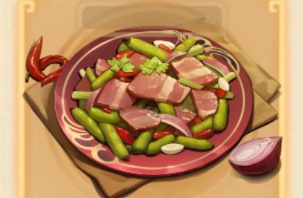 三国杀寻味三国四季豆炒腊肉配方