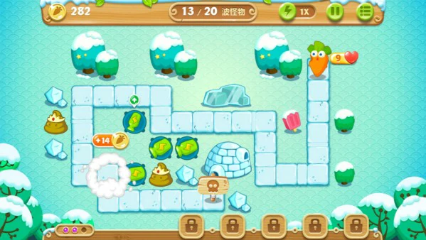 保卫萝卜2炮塔搭配和摆放位置小技巧