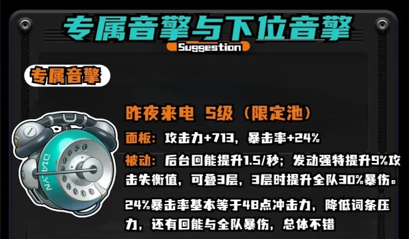 绝区零琉音命座和专武抽取建议