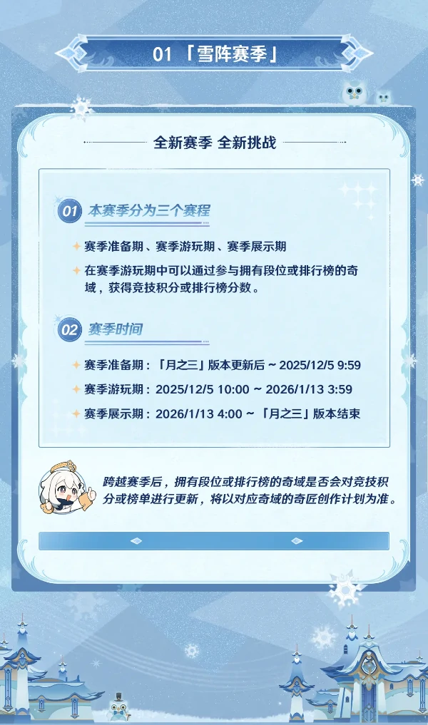 原神千星奇域雪阵赛季内容一览