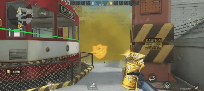 穿越火线新鹰眼回防B点府邸隔断烟投掷点