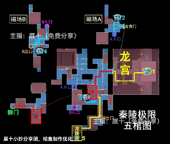 超自然行动组秦陵龙宫极限地图小抄侧门在下