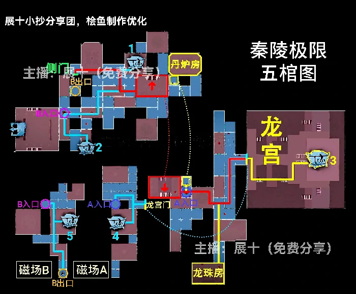 超自然行动组秦陵龙宫极限地图小抄侧门在下