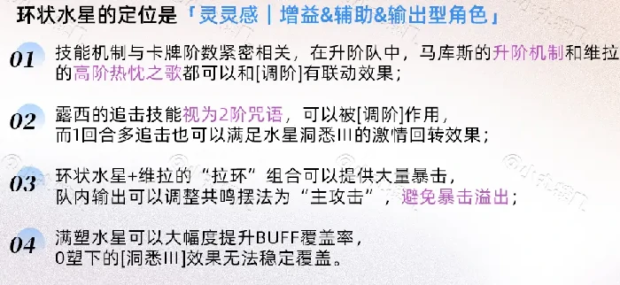 重返未来1999环状水星角色养成攻略大全