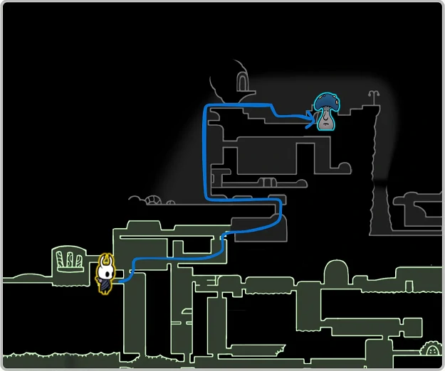空洞骑士：丝之歌呼啸悬崖蘑菇先生位置