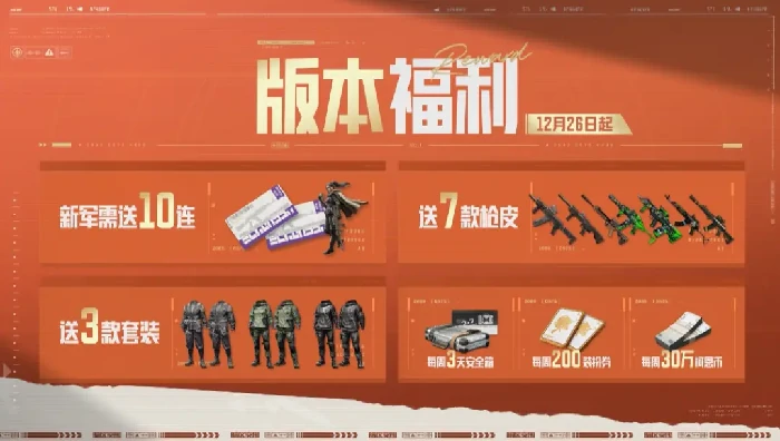 暗区突围S16新赛季新年福利大放送!1月1日登录领六格!