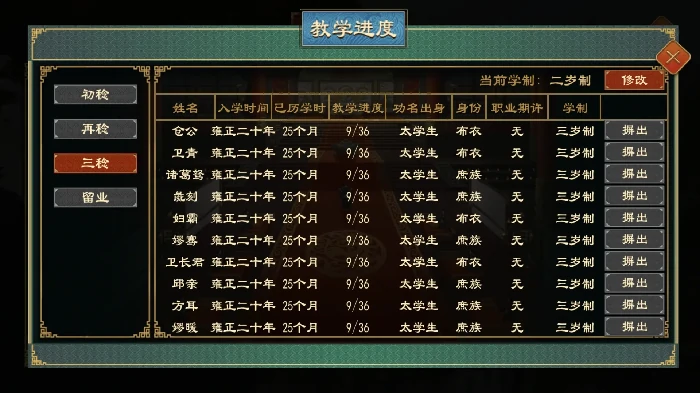 大周列国志太学系统学习过程