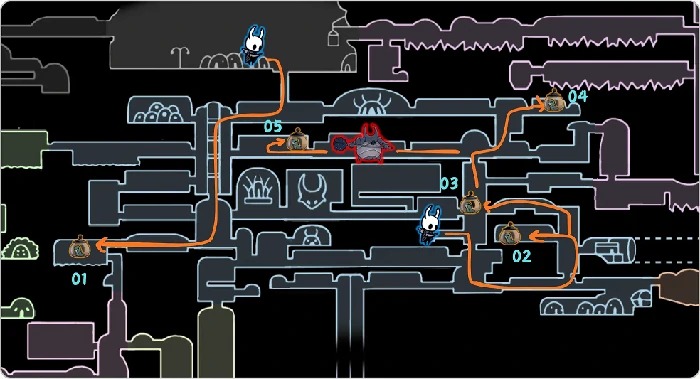 空洞骑士：丝之歌遗忘十字路幼虫收集