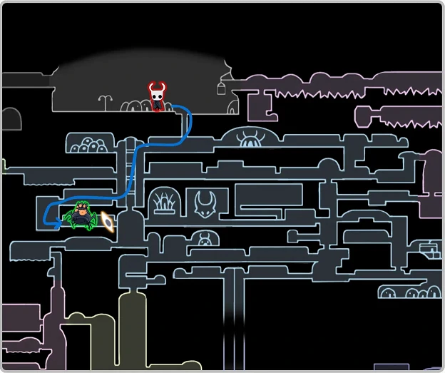 空洞骑士丝之歌遗忘十字路面具碎片收集